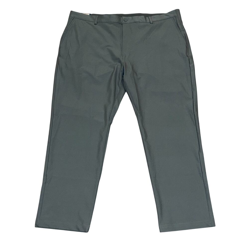 Greg Norman Men's Flat Front Microlux Golf Pants $85, Green,  Size 42”X29”
